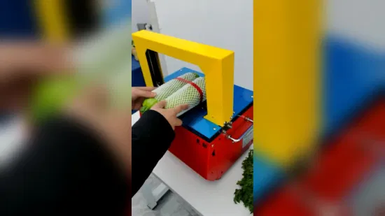 Máquina de encuadernación rápida y fácil de mover con correas, máquina de encuadernación de verduras en el supermercado